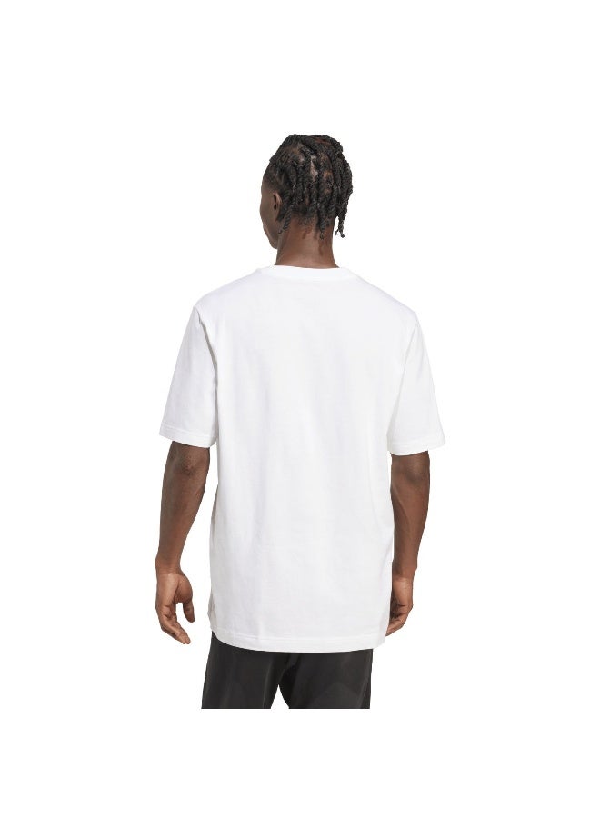 اديداس تي شيرت رجالي بطبعة جرافيك أبيض بأكمام قصيرة - Image 3